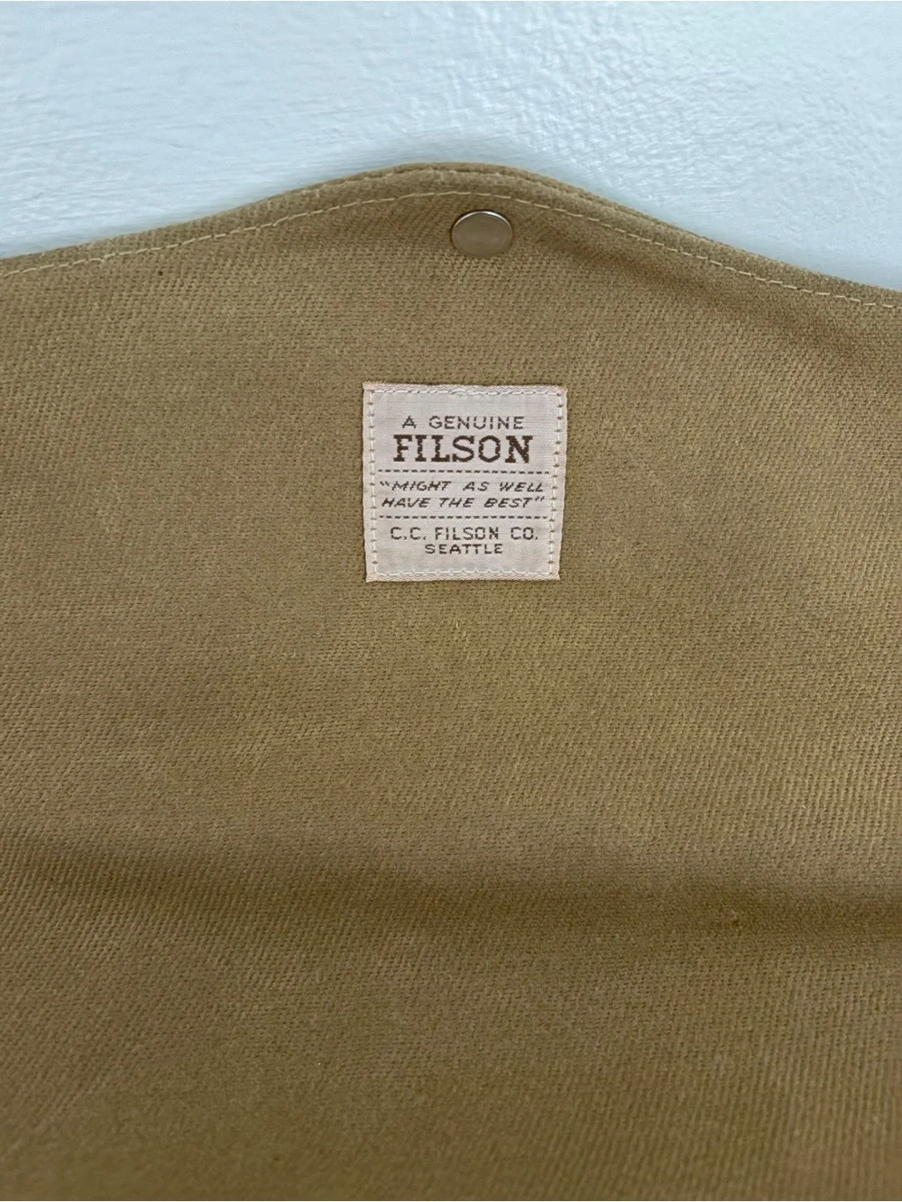 Filson Padded Computer Bag Model 258 Tan